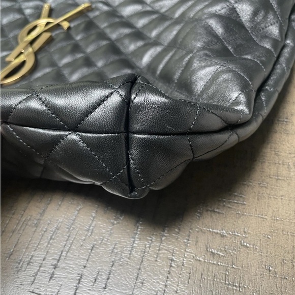 YSL SAINT LAURENT ICARE MAXI SHOPPING IN QUILTED LAMBSKIN BLACK - Picture 9 of 14